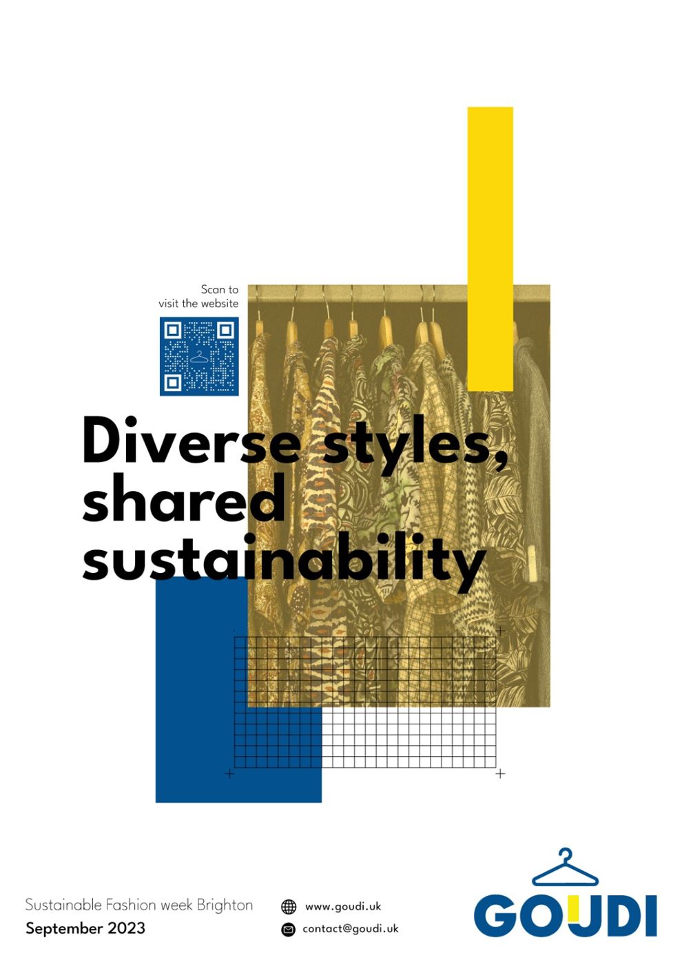 GOUDI poster: diverse styles, shared sustainability